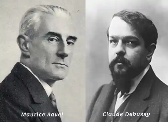 maurice ravel and Claude Debussy-Impressionist composers